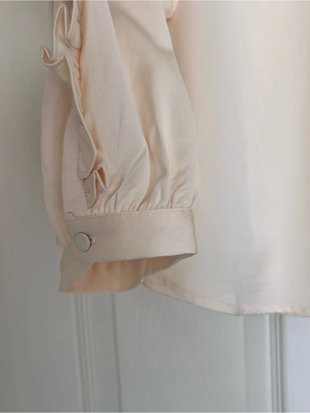 J. Crew - Holiday 2020 Collection- Ruffle-Trim - Satin Blouse